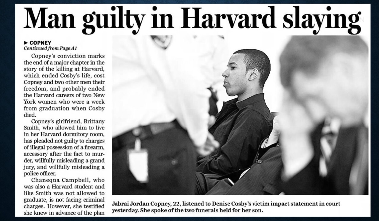 news clipping harvard case